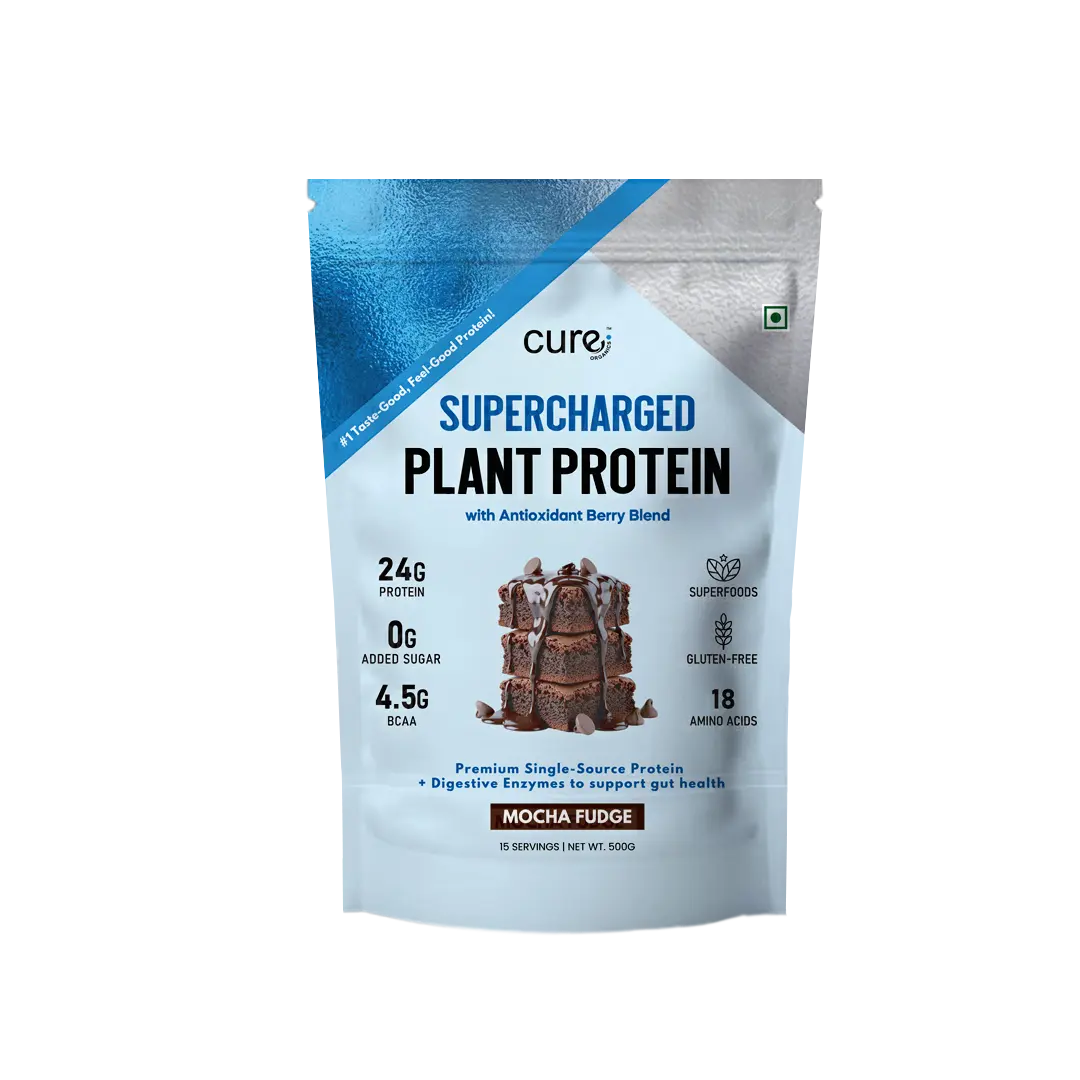 Supercharged Plant Protein - Mocha Fudge Flavour 500g