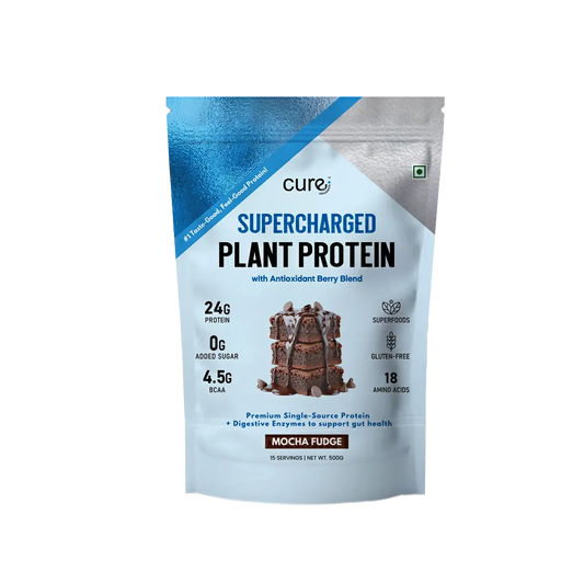 Supercharged Plant Protein - Mocha Fudge Flavour 500g