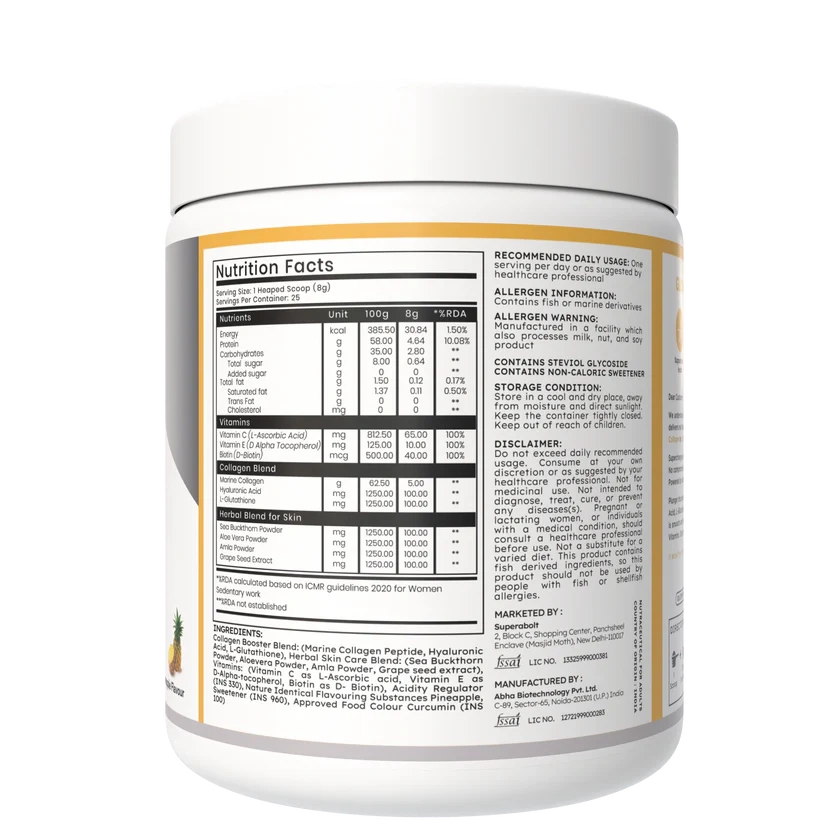 Supercharged Collagen for Skin, Hair & Nails 200g