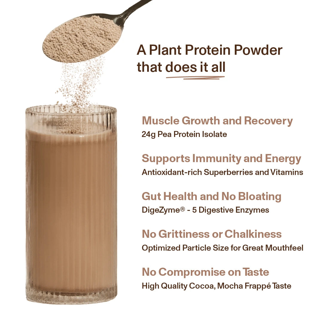 Supercharged Plant Protein - Mocha Fudge Flavour 500g