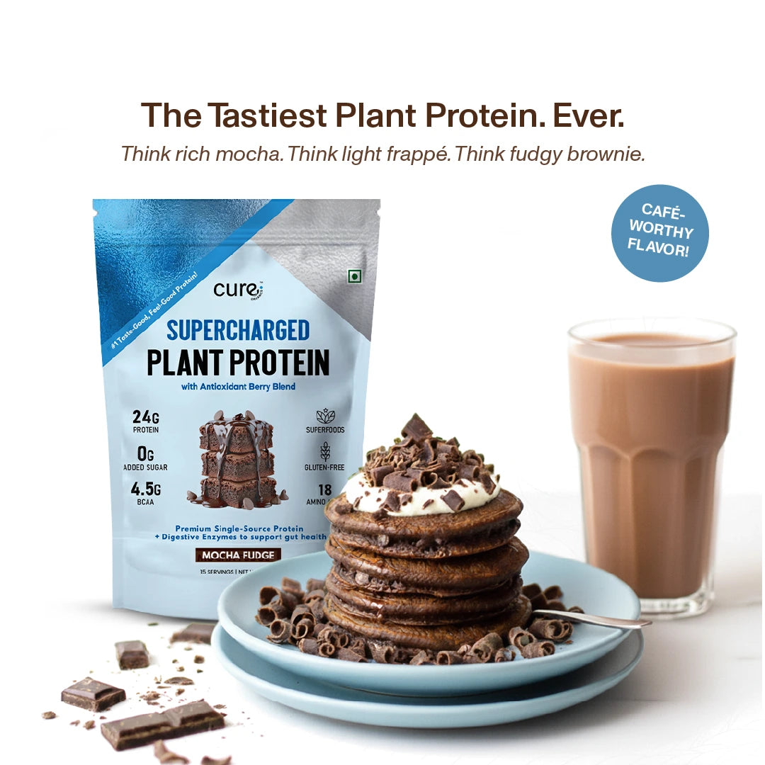 Supercharged Plant Protein - Mocha Fudge Flavour 500g