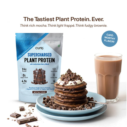 Supercharged Plant Protein - Mocha Fudge Flavour 500g